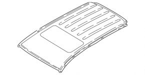 Metal roof Ford Ecosport 18-22 for hatch, sawed off
