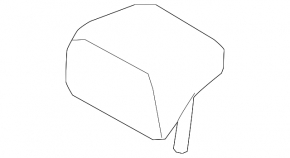 2nd row central headrest Mazda CX-5 19-23 black leather, gray stitching