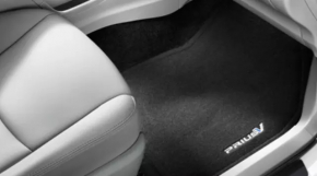 Carpet interior front right Toyota Prius V 12-17 cloth black