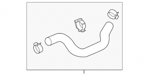 Upper cooling hose Mazda 6 14-18 2.5