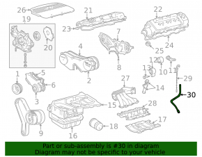 Dipstick Tube 3MZ-FE Lexus RX400h 06-09