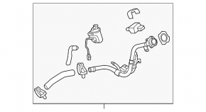 Fuel filler neck of Hyundai Sonata 15-19