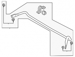 Front stabilizer bar Volvo V90 17-22 Code RA03