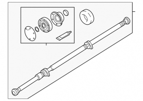 Driveshaft driveshaft Volvo XC90 16-22 T5, T6 boot torn