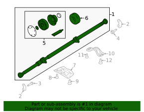 Driveshaft driveshaft Volvo XC90 16-22 T5, T6 boot torn