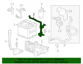 Battery mount Chevrolet Bolt 17-
