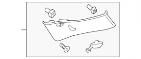 Rear pillar trim right Chevrolet Bolt 17-