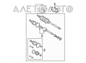 Front left half-shaft drive for Toyota Sienna 2010-2011