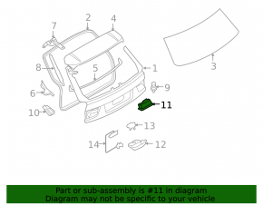 BMW X5 E70 07-13 trunk release button