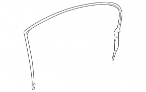 Door seal rear right BMW 5 F10 11-16 top