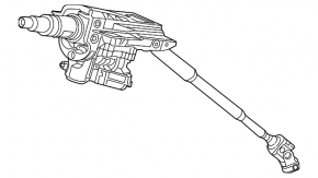 Steering column Acura MDX 14-20 turnkey