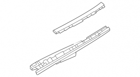 Seal wing hood-wing left Toyota Venza 21-
