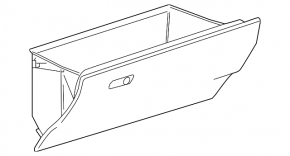 Glove box, glove compartment Lexus NX200t NX300 NX300h 15-21 black, scratch