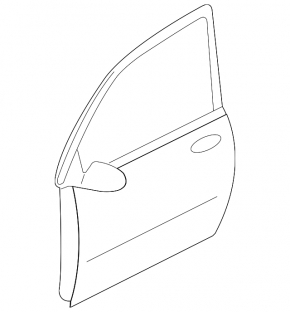 Door bare front left Mitsubishi Outlander 14-15 dorest