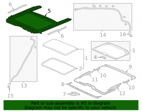 Hatch mechanism frame Honda Accord 18-22