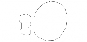 Fuel filler door for the Toyota Prius V 12-17