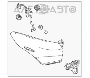 Toyota Highlander 20-23 LED Left Outer Wing Light