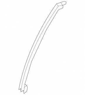Rear right door glass guide Nissan Altima 19-24