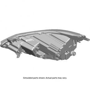 Headlight front right complete Chevrolet Equinox 18-21 LED