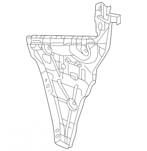 Right rear bumper bracket Audi A3 22-26