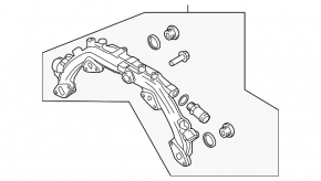 Cooling pipe distribution Porsche Macan 15-18 3.0T, 3.6T