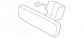 Porsche Cayenne 19-26 interior mirror, black, auto-dimming