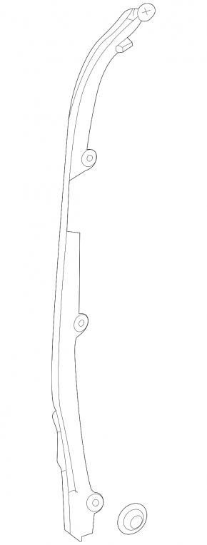 Side door seal, rear right, front, Mercedes H247 GLA 20-26