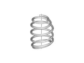 Front right spring Ford Fiesta 11-19