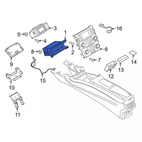 Radio tape recorder Ford Fusion mk5 13-17 SYNC 3