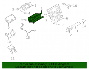 Radio tape recorder Ford Fusion mk5 13-17 SYNC 3