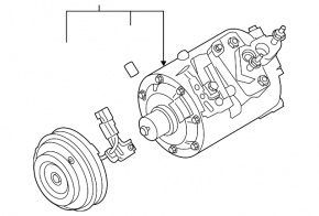 Air Conditioning Compressor Ford Edge 19- 2.0T