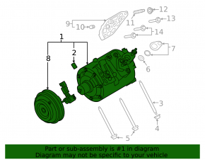 Air Conditioning Compressor Ford Edge 19- 2.0T