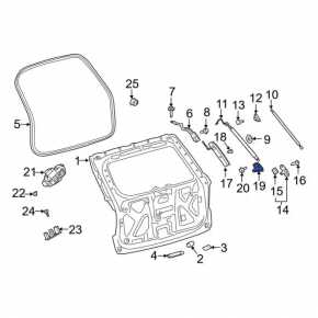 Boot door bumper outer left Ford Explorer 20-