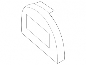 Right front bumper tow hook cap for Mazda CX-9 07-15