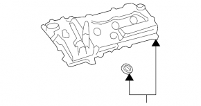 Lexus RX450h 10-15 left valve cover