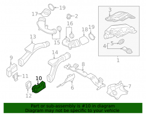 Air intake BMW 5 F10 11-16