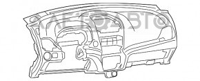 Dashboard front panel bare Dodge Journey 11-20