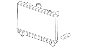 Water cooling radiator Chevrolet Camaro 08-15 3.6, 6.2, automatic transmission