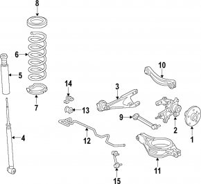 Rear stabilizer bar Lexus CT200h 11-13
