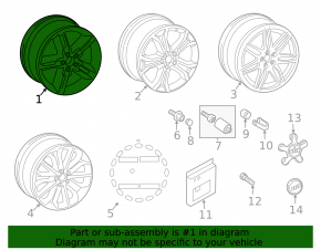 Wheel disk R19 8.5J ET:45 Audi A6 C7 12-18 type 2, curb
