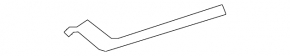 Audi Q7 16-19 rear right door trim molding in dark walnut wood