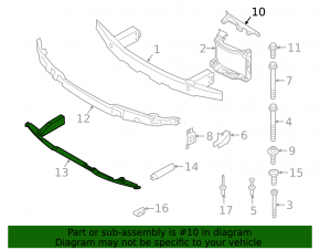 Left side member support strut for BMW 2 Series G42 22-25 with M4. Bumper support, with m, with M3 CS, bumper support