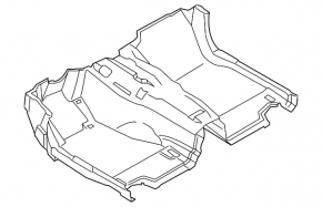 Floor covering front BMW 5 F10 11-13 beige