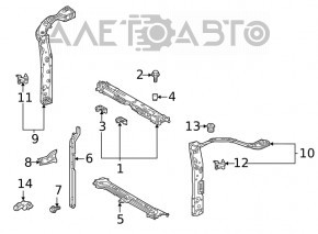 Toyota Highlander 20-24 Hood Lock Plate