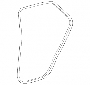 Door seal rear left Lexus NX200t NX300 NX300h 15-21
