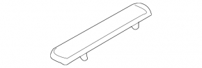 Nissan Murano z51 2009-2012 outer rear left door sill trim, chrome