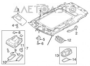 Kia Soul 14-19 headlining for sunroof