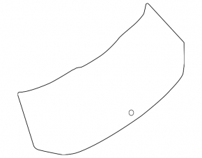 Rear glass of the tailgate Nissan Rogue 14-17