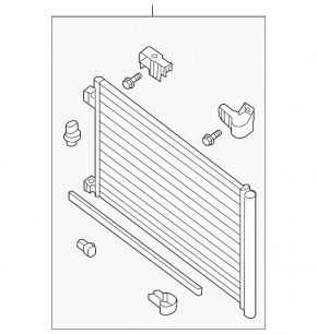 Nissan Sentra 13-19 1.8 air conditioner condenser radiator
