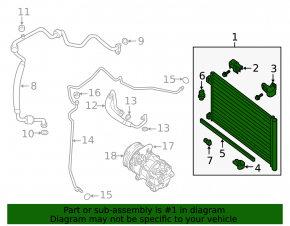Nissan Sentra 13-19 1.8 air conditioner condenser radiator